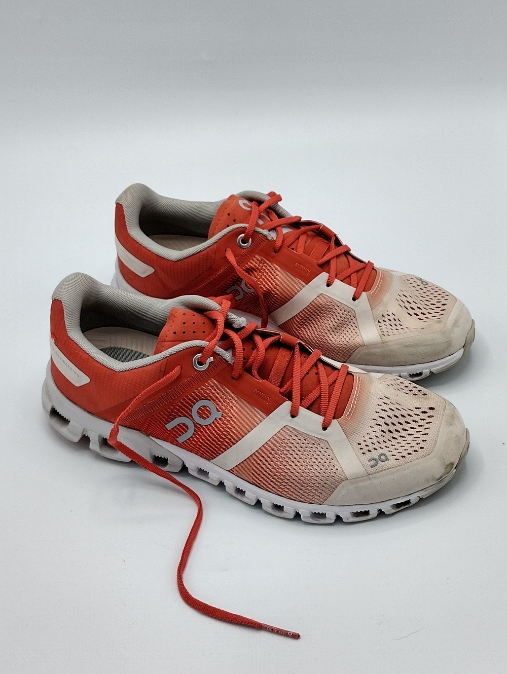 On Cloud Cloudflow  Women Running Shoes Rose  Orange Grey Size 6.5